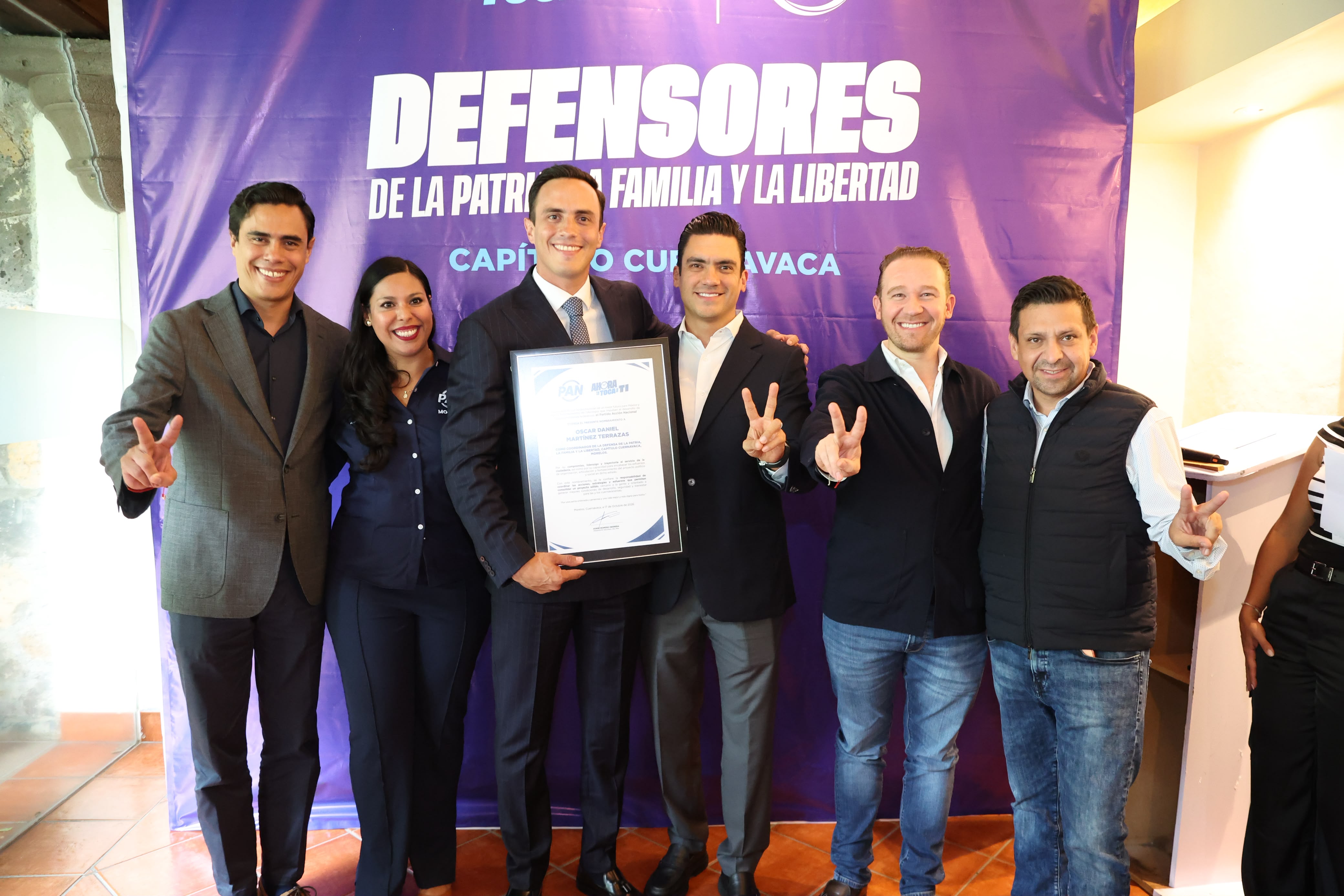 Morelos tiene coordinador de la Defensa de la Patria, la Familia y la Libertad
