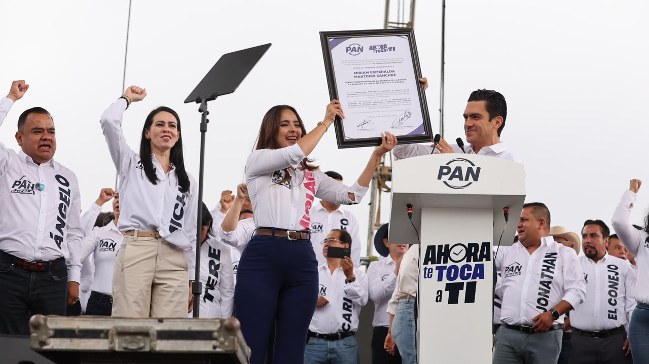PAN nombra a Miriam Martínez Coordinadora de la Defensa de la Patria, la Familia y la Libertad en Tlaxcala.
